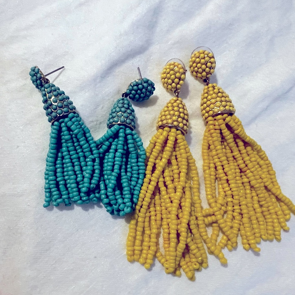 Beaded Statement Earrings